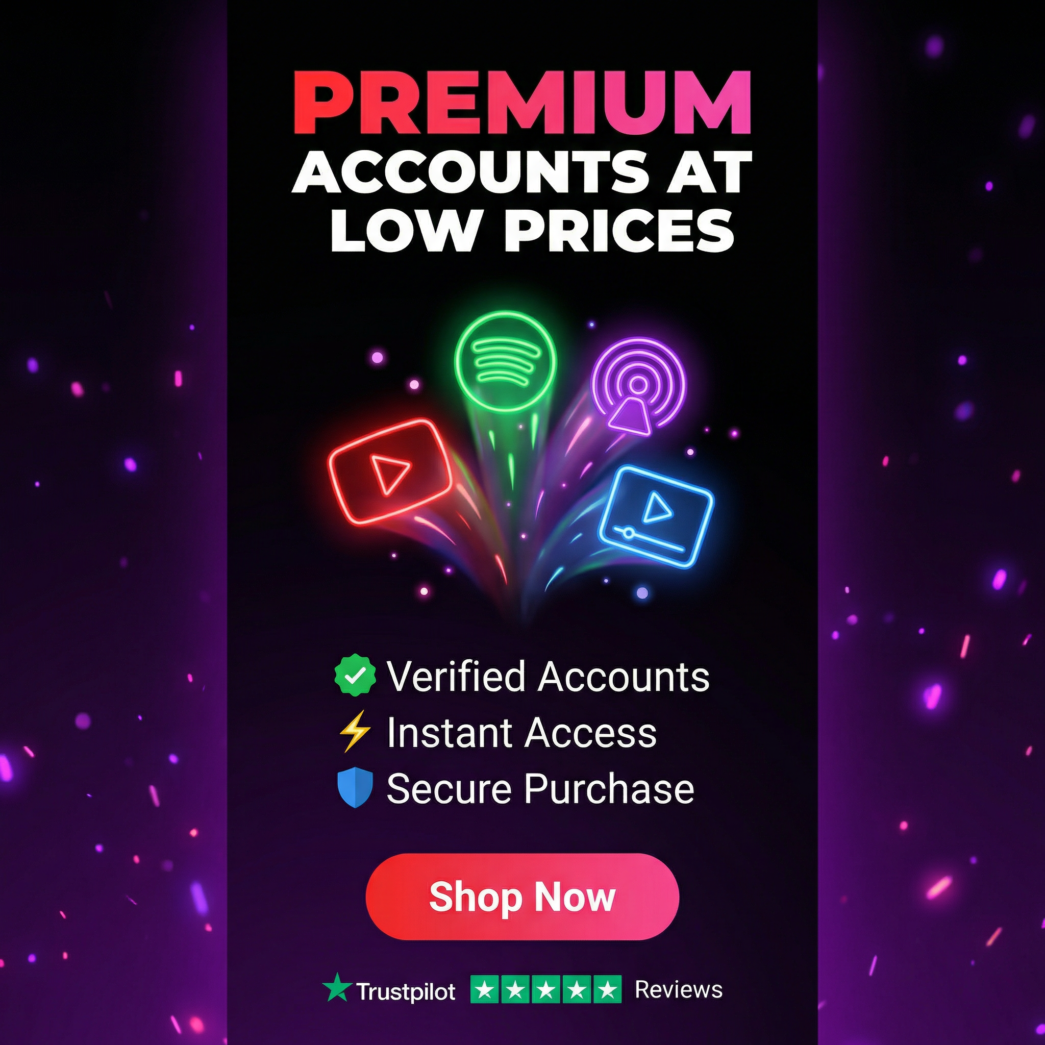 Premium Accounts at Low Prices